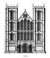 Engraving of the west front.