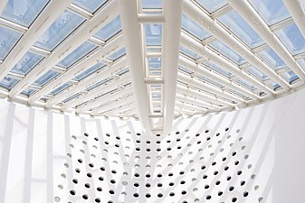 Ceiling of the San Francisco Museum of Modern Art by Snøhetta (2016), covered with fiber-reinforced plastic