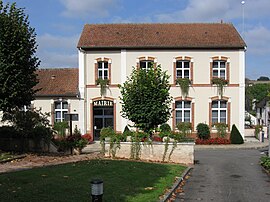 The town hall in Sainte-Colombe