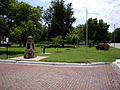 Historic 1974 Mennonite Centennial Memorial Monument and Santa Fe Park.