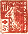 Briefmarke „La Semeuse“ (die Säerin); von Roty und Louis Eugène Mouchon doppelt signiert