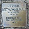 Stolperstein Meppen Domhof-Bült Bertha Hamburger