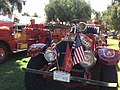 Vintage Woodland fire truck at the Yolo County Fair