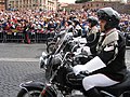 Cuirassiers on Guzzi California cruisers during the parade of 2 June 2006.
