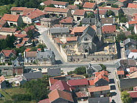 An aerial view of Brimont