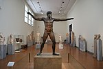 Zeus of Artemision (Classical); c. 460 BC; bronze; height: 209 cm; National Archaeological Museum (Athens, Greece)[39]