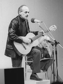 Okudzhava performing at Palace of the Republic, East Berlin, East Germany, 1976