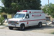 An ambulance in San Jose del Cabo, Mexico