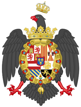 Coat of arms as Infante of Spain and King of Sicily (1736–1759)