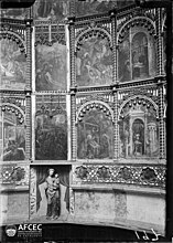 A reredos, Old Cathedral, photo dated 1880–1926. Memòria Digital de Catalunya.