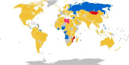 First-place candidate by country (overseas French)