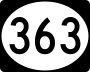 Mississippi Highway 363 marker