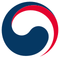 Emblem of the National Government, a stylized Taegeuk (2016–present)