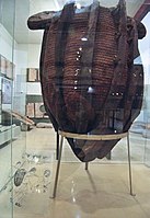 Esparto fiber basket used in the Roman mining works. Museum Arq. of Cartagena.