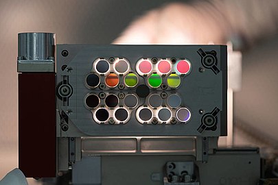 The filters on the Coronagraph Instrument’s Color Filter Assembly