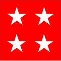 Flagge eines Generals