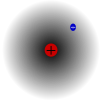 The hydrogen atom with one proton and one electron