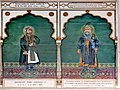 Murals of Sawai Ram Singh II and Sawai Madho Singh II, Entrance of Albert Hall Museum, Jaipur