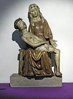 15th-century German wood Pietà from Cologne