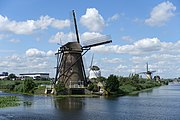 Kinderdijk windmills along the main canal
