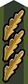 Collar patch m/58 (gold) on uniform m/58-m/59 and field uniform M90 (–2002)