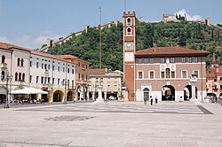 Main square in Marostica, with chess field floor
