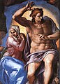 Mary and Christ, in The Last Judgement by Michelangelo (1541). This depiction was much criticised.