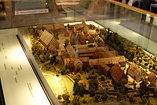 Pictured here is a scale model of the monastery complex