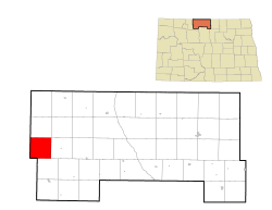 Location of Cut Bank Township