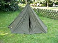 Polish Army tent erected