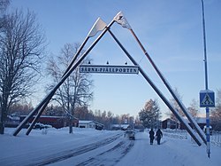 The road entering Särna