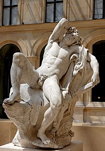Copy of the Barberini Faun in Rome made by Bouchardon, Louvre (1732)