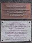 Synagoge Neudeggergasse - Gedenktafel