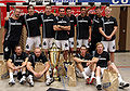 Die Mannschaft des THW Kiel am 23. August 2009 mit dem gewonnenen Schlecker Cup.