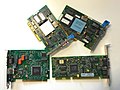 Token Ring Network Interface Cards (NICs) with varying interfaces from: ISA, PCI and Micro Channel