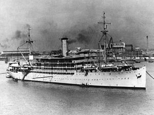 USS Canopus off Shanghai, China, prior to World War II.