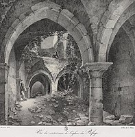 Vue du Souterrain de l'Église du Refuge from the book Vues des Provins (1822)