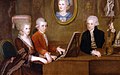 Image 35The Mozart family c. 1780. The portrait on the wall is of Mozart's mother. (from Classical period (music))