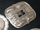 Navajo stamped silver belt buckle, collection of Woolaroc