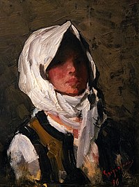 Porträt einer jungen Bäuerin, 1896, Nicolae Grigorescu