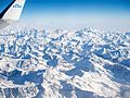 Image 9Aerial view of the Pennine Alps, the second-highest range of the Alps (from Alps)