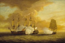 Action between HMS Lion and Elizabeth, July 1745