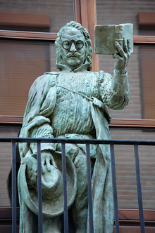 Statue of Francisco de Quevedo in Alcalá de Henares