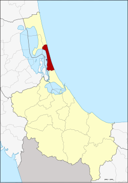 Karte von Songkhla, Thailand, mit Sathing Phra