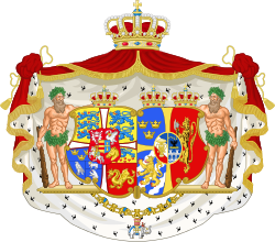 Marital arms of Queen Louise of Denmark