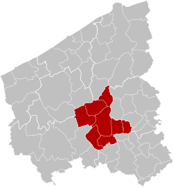 Location of the arrondissement in West Flanders