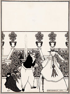 The driving of Cupid from the garden, preparatory drawing for the cover design of The Savoy (no. 3, July 1896)
