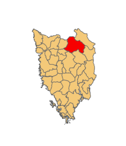 Location of Buzet municipality in Istria