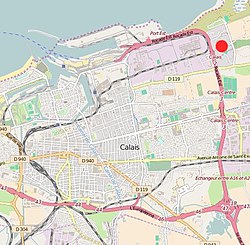 Location in the city of Calais