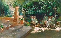 Ladies in the Garden by Cecilio Plá y Gallardo, c. 1910